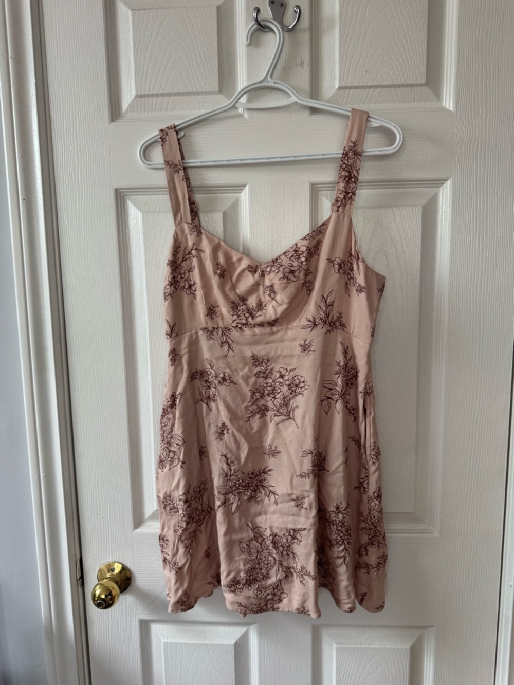 Old Navy Blush Pink Floral Mini Dress